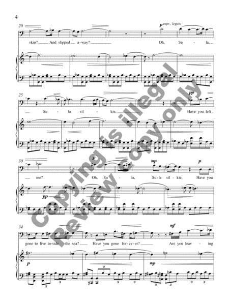 Song of the Silkie (String Quartet No. 2) (Piano/Vocal Rehearsal Score)