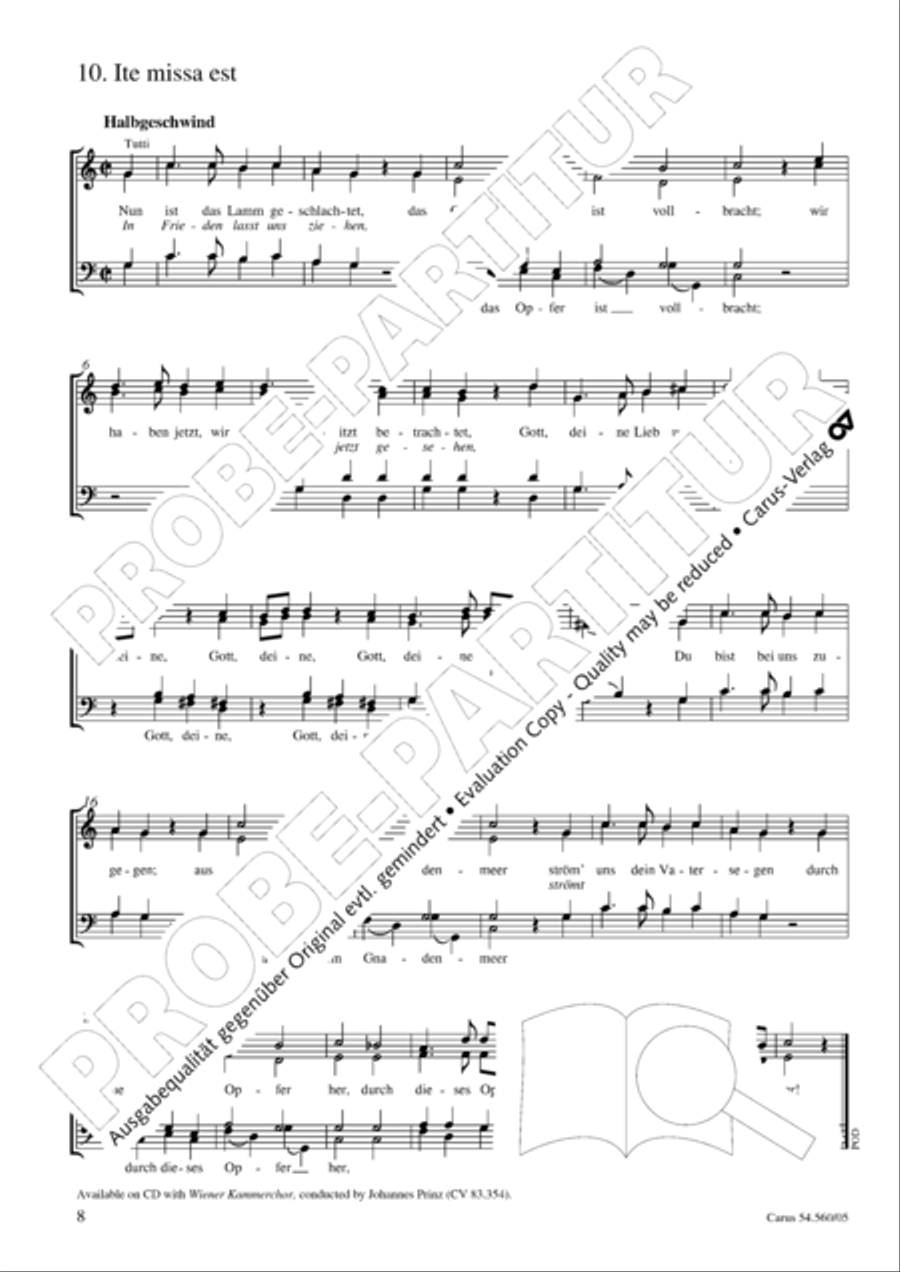 Deutsches Hochamt 4-Part scores gallery preview page 9