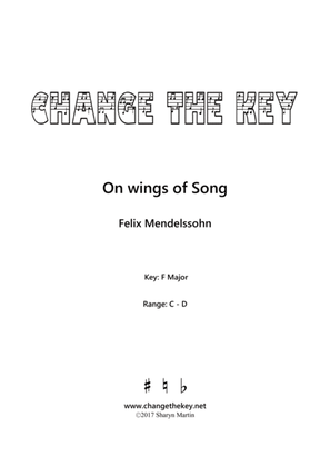 On wings of Song - F Major