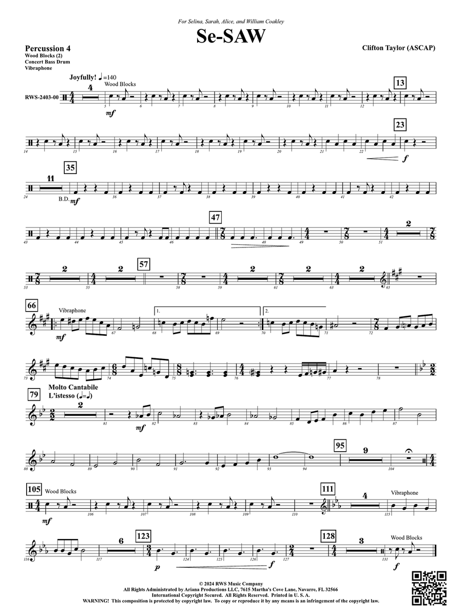 Se-SAW: 4th Percussion