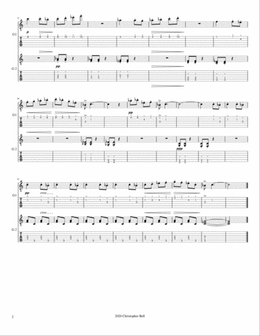 Bela Bartok - Slovakian Boy's Dance(From 10 Easy Pieces) - Guitar Duet Bela Bartok - Slovakian Boy's Dance(From 10 Easy Pieces) - Guitar Duet Classical Guitar scores gallery preview page 3
