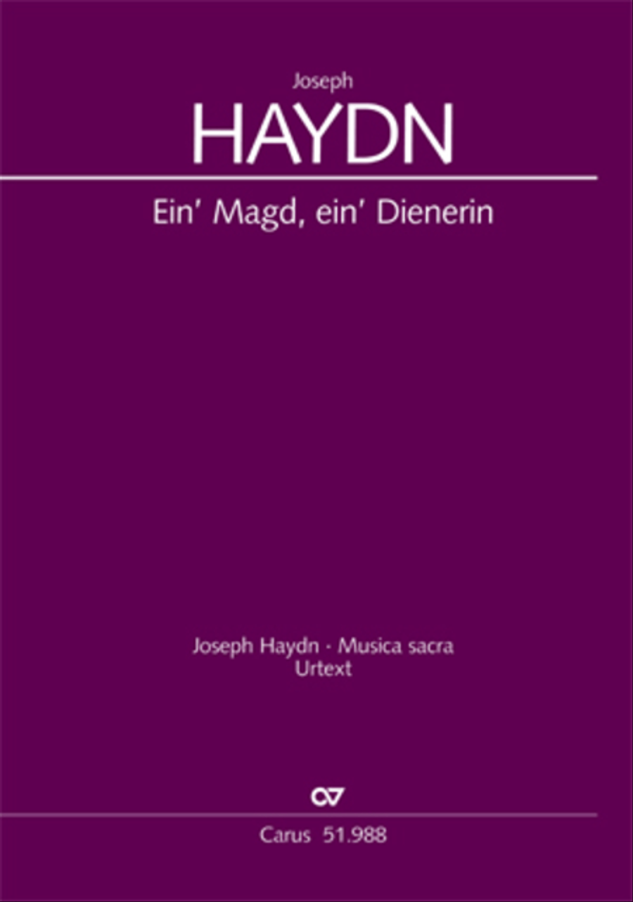 Ein' Magd, ein' Dienerin Soprano Voice scores gallery preview page 1