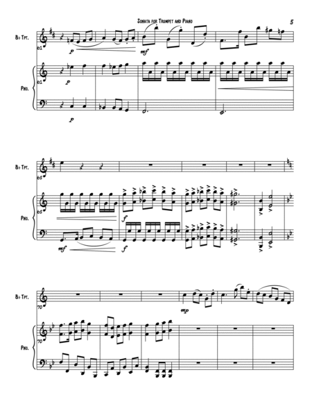 Sonata for Trumpet in B flat and Piano image number null
