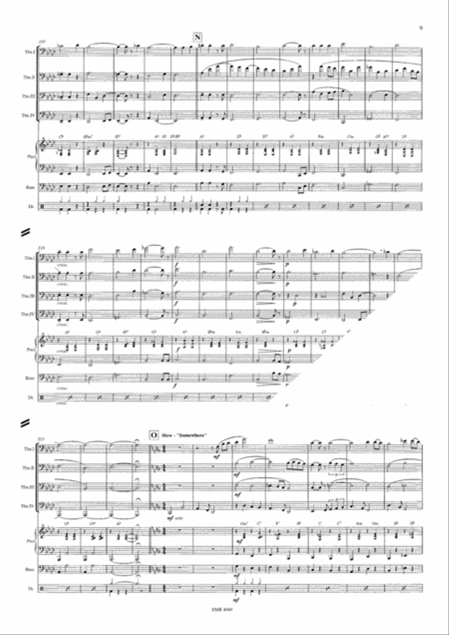 West Side Story West Side Story Trombone Quartet scores gallery preview page 9