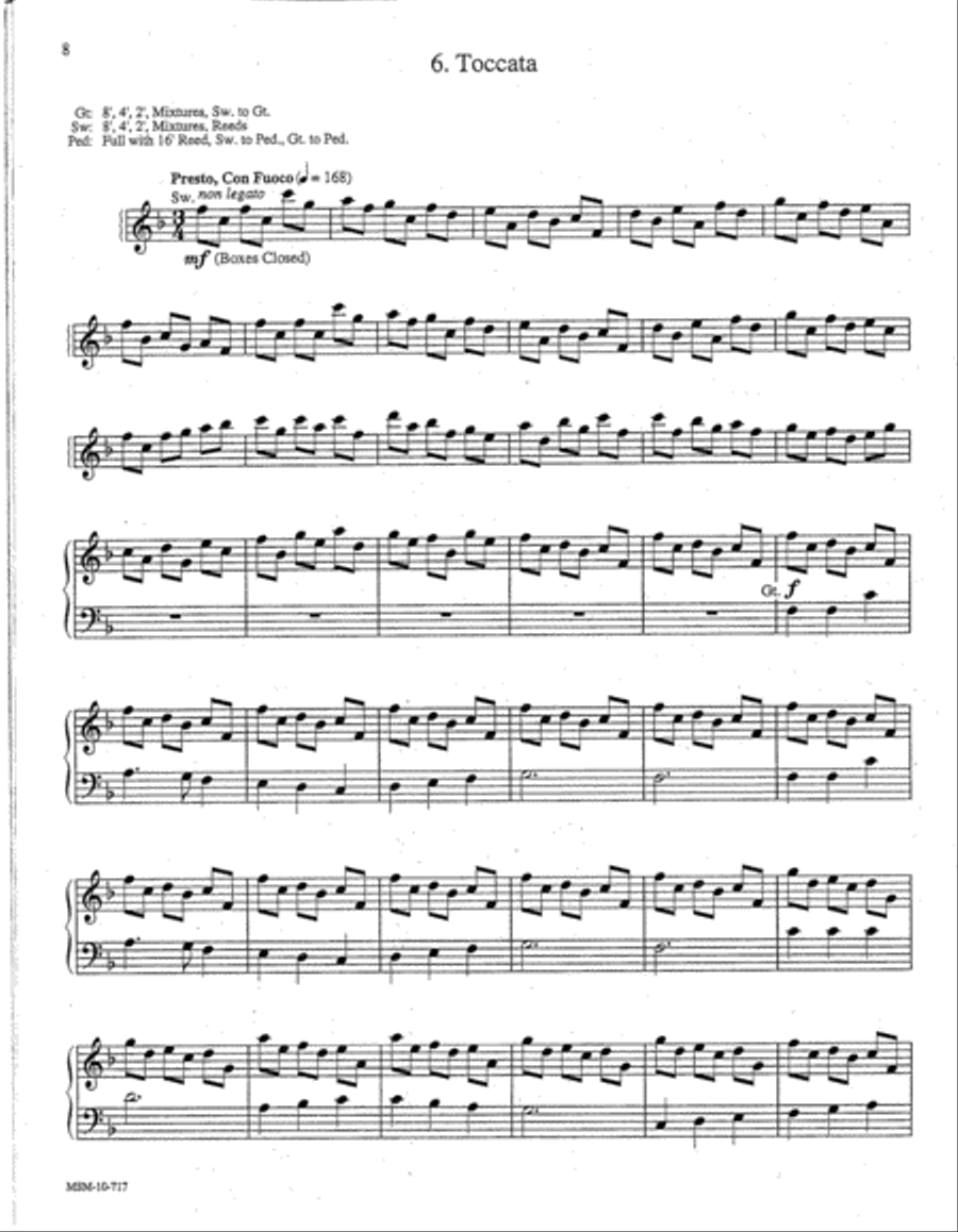 Partita on Praise to the Lord, the Almighty Organ scores gallery preview page 3
