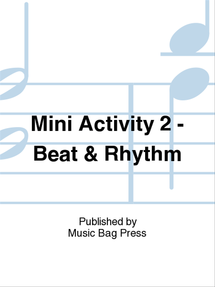 Mini Activity 2 - Beat & Rhythm Activity Books scores gallery preview page 1