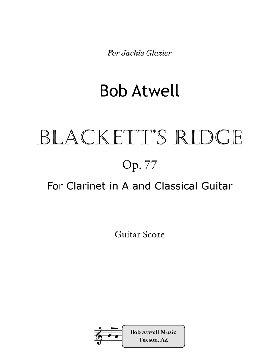 Book cover for Blackett's Ridge