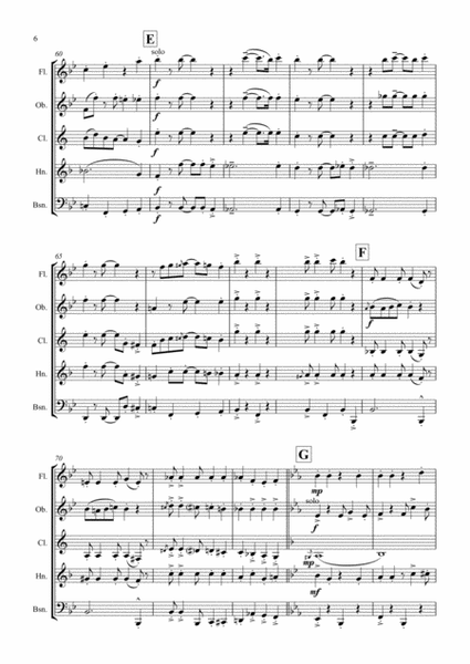 Charleston Medley (Wind Quintet) - Score image number null