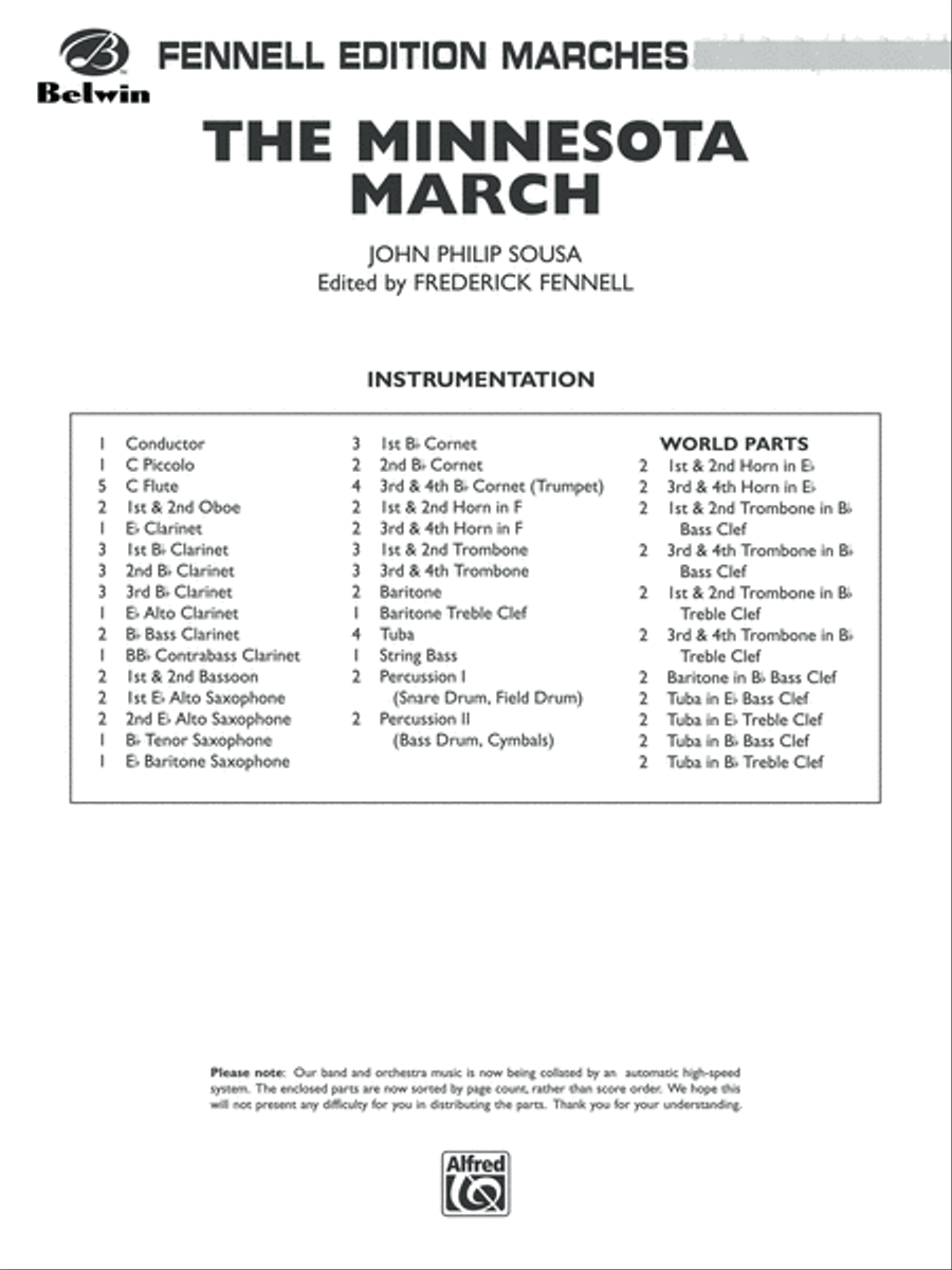The Minnesota March Concert Band scores gallery preview page 2