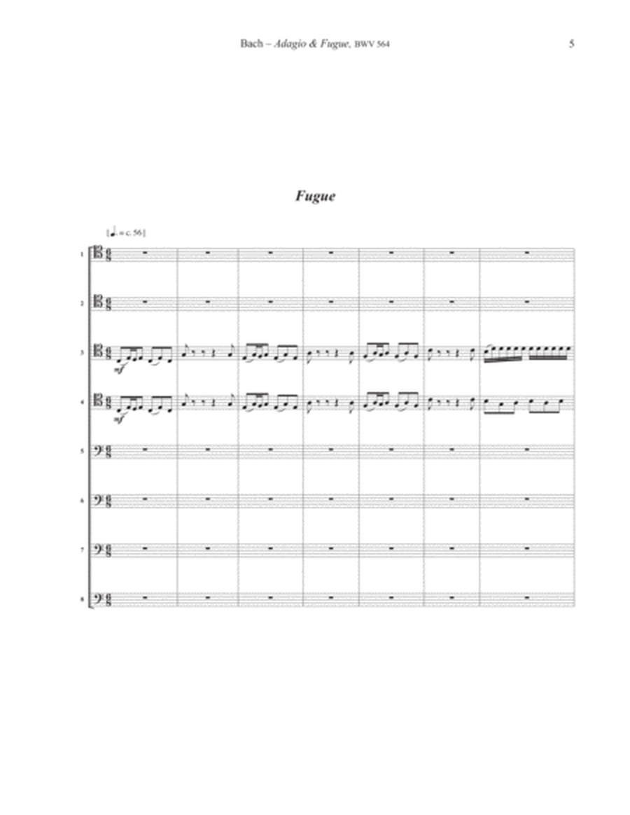 Adagio & Fugue BWV 564 for 8-part Trombone Ensemble