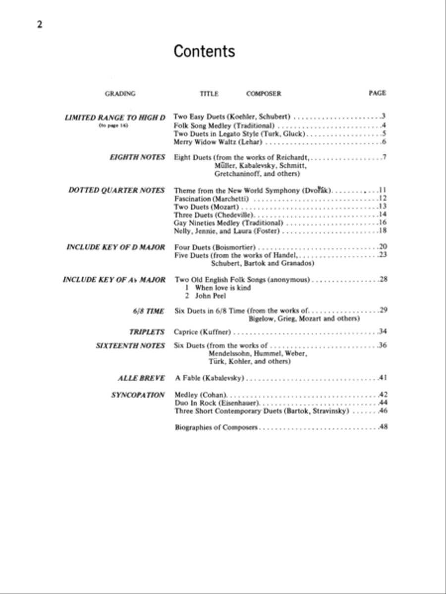 Learn to Play Flute Duets Flute Duet scores gallery preview page 5