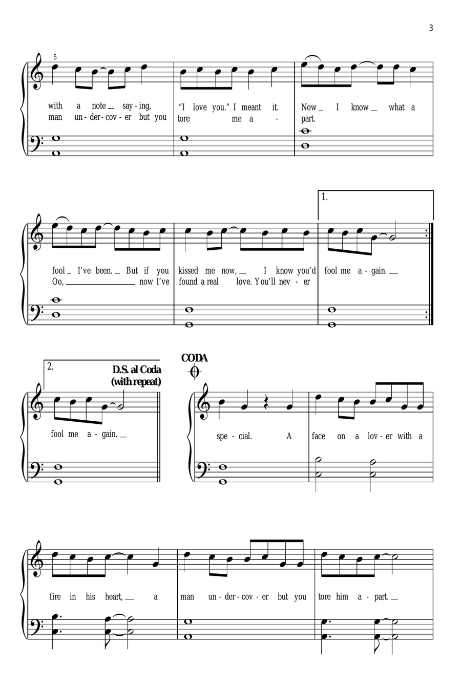 Last Christmas Easy Piano scores gallery preview page 3