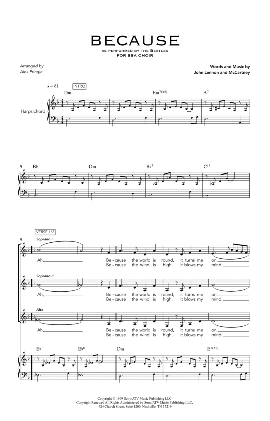 Because Because SSA scores gallery preview page 1