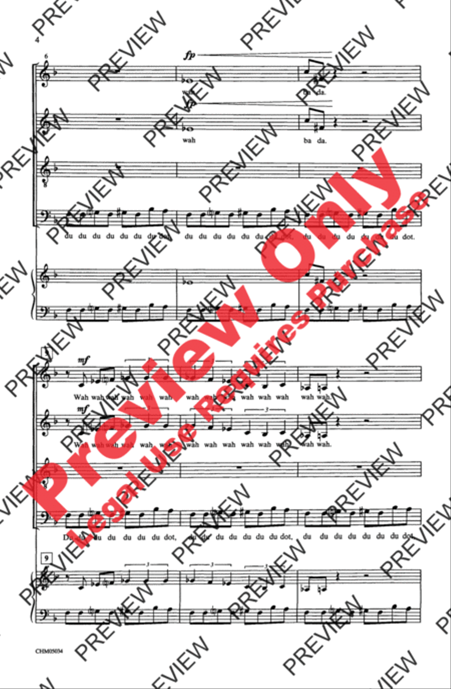 Peter Gunn 4-Part scores gallery preview page 4