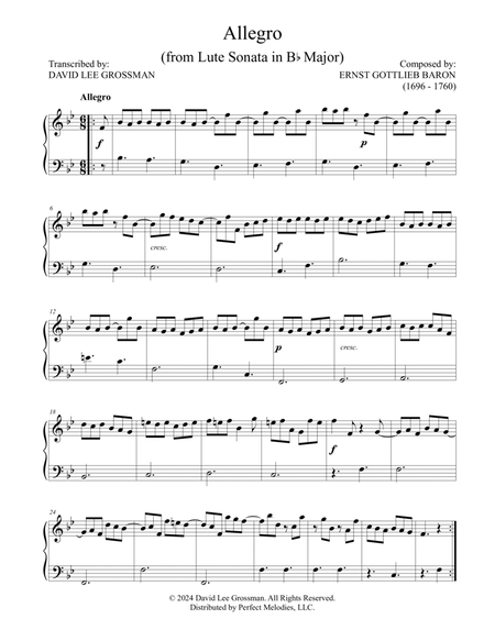 Sonata in B-flat Major: Allegro image number null