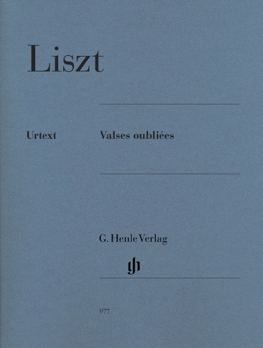 Liszt - Valses Oubliees Piano Urtext