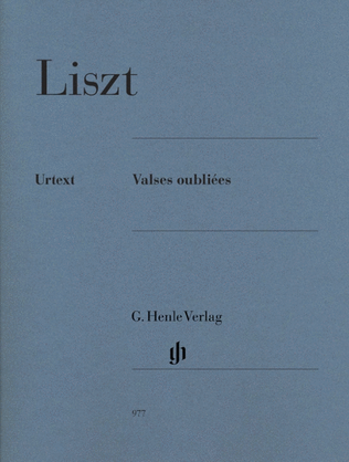 Book cover for Liszt - Valses Oubliees Piano Urtext