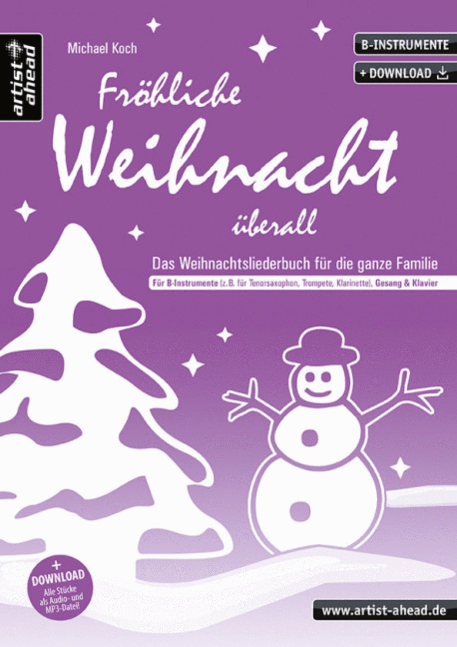 Fröhliche Weihnacht überall - B-Instrumente Voice scores gallery preview page 1