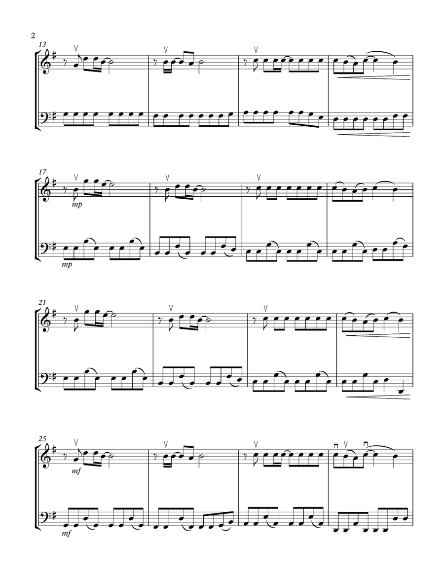 Somewhere Only We Know String Duet scores gallery preview page 2