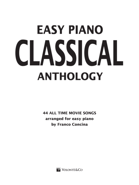 Easy Piano Classical Anthology (International Edition)