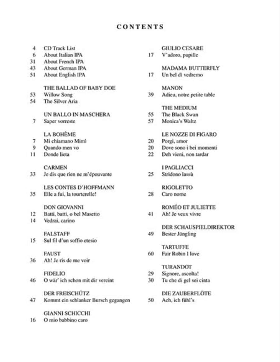 Diction Coach – G. Schirmer Opera Anthology (Arias for Soprano) Voice Solo scores gallery preview page 4