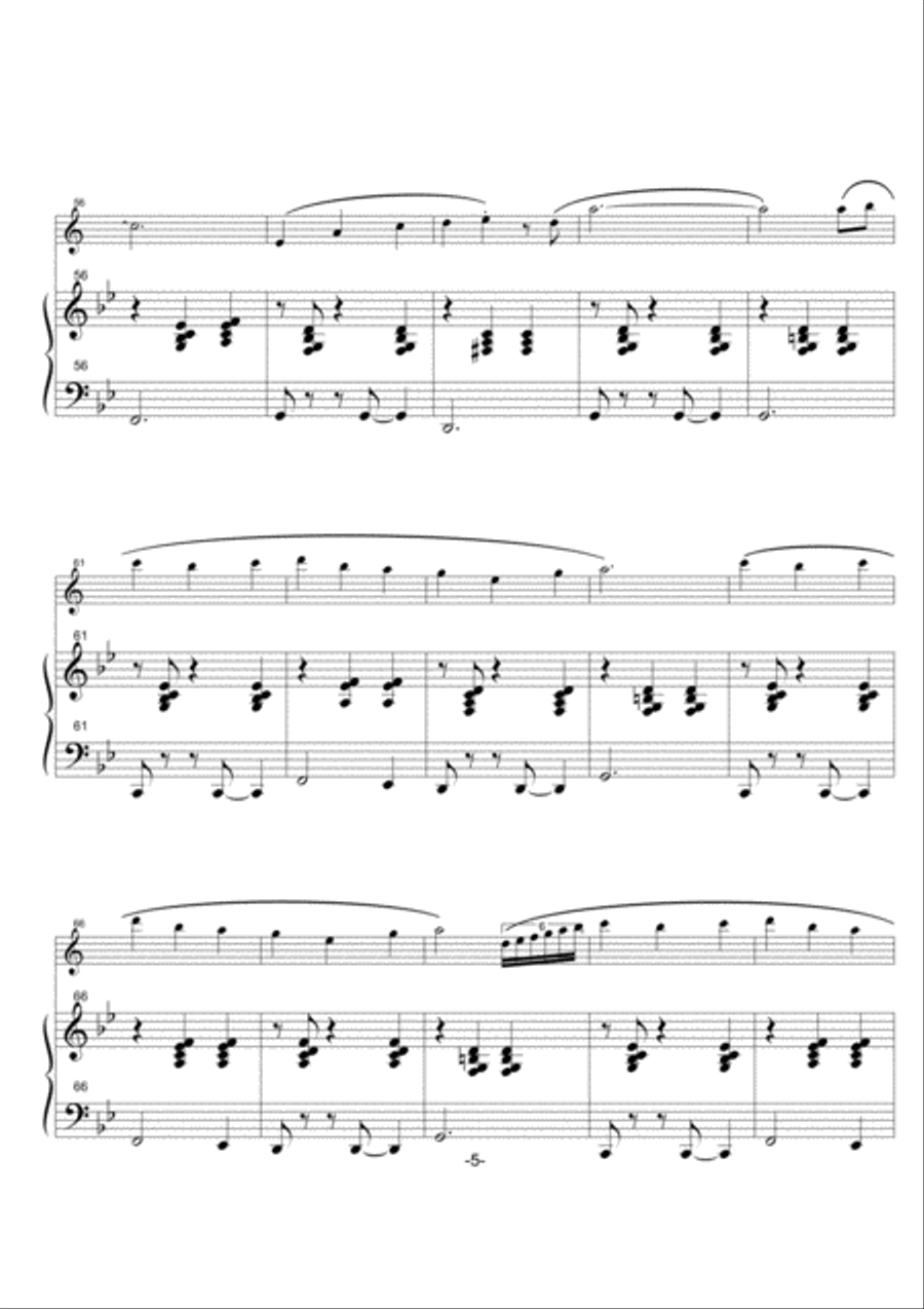 Jazz Waltz No 2 Woodwind Duet scores gallery preview page 5