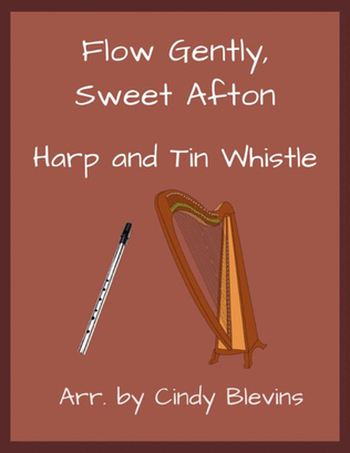 Flow Gently, Sweet Afton, Harp and Tin Whistle (D)