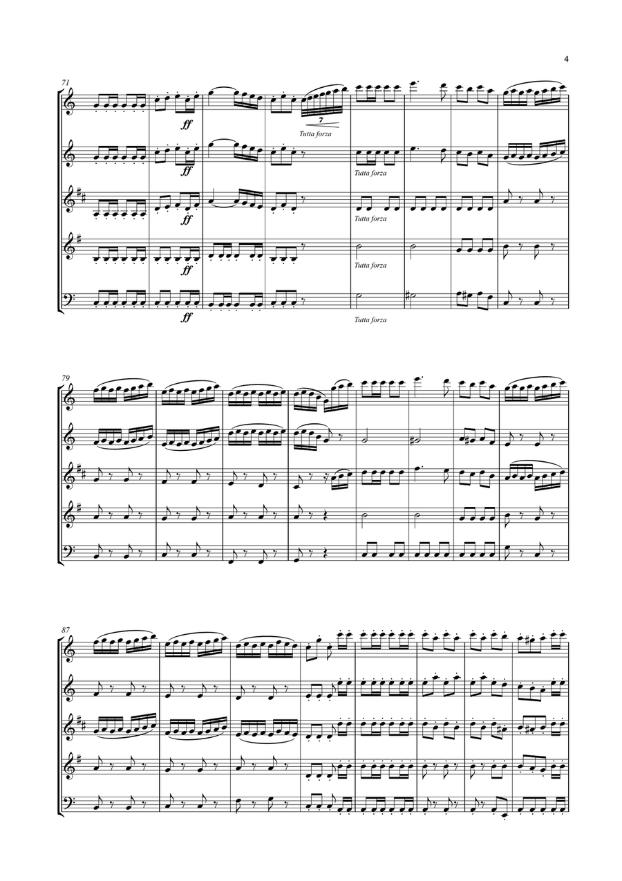 William Tell Overture for Wind Quintet (Intermediate version)