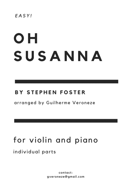Oh Susanna (Violin + piano) image number null