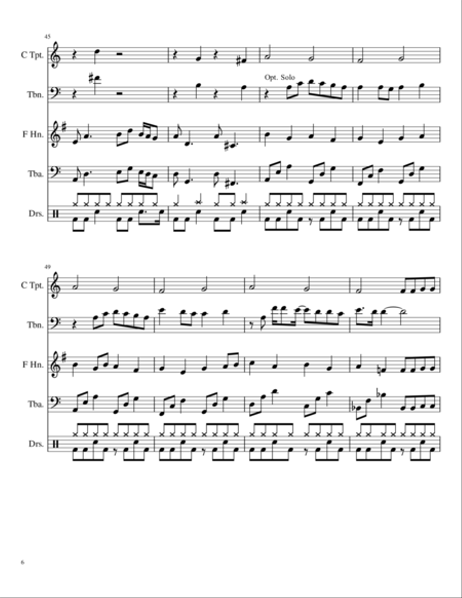 Carry On Wayward Son Carry On Wayward Son Small Ensemble scores gallery preview page 6