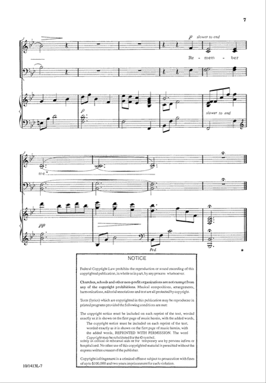Remember Me Remember Me 4-Part scores gallery preview page 7