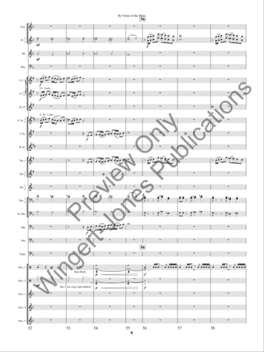 By Virtue of the Skies Concert Band scores gallery preview page 11