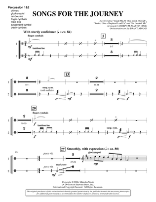 Songs For The Journey (from "Footprints In The Sand") - Percussion 1 & 2