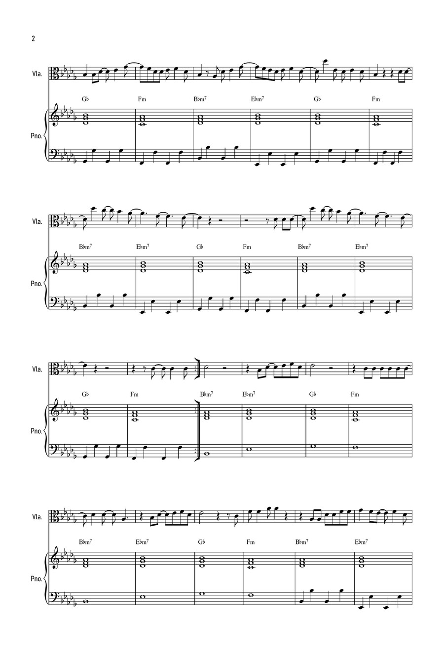 Cold Heart (pnau Remix) Viola scores gallery preview page 2