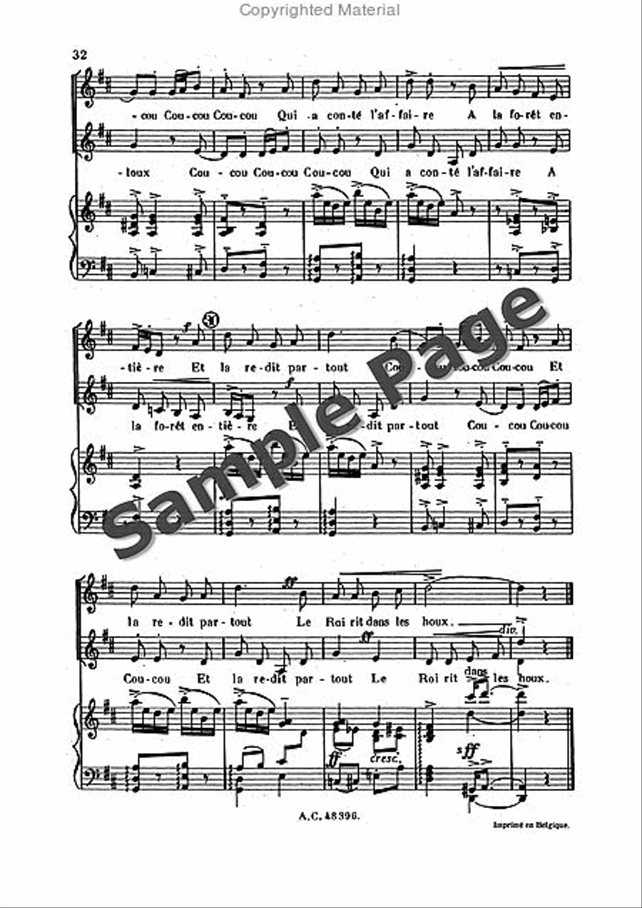 Bernier R Sortileges Ingenus (ep) Women's Choir scores gallery preview page 33