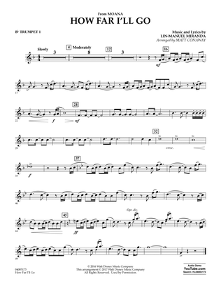 How Far I'll Go (from Moana) - Bb Trumpet 1