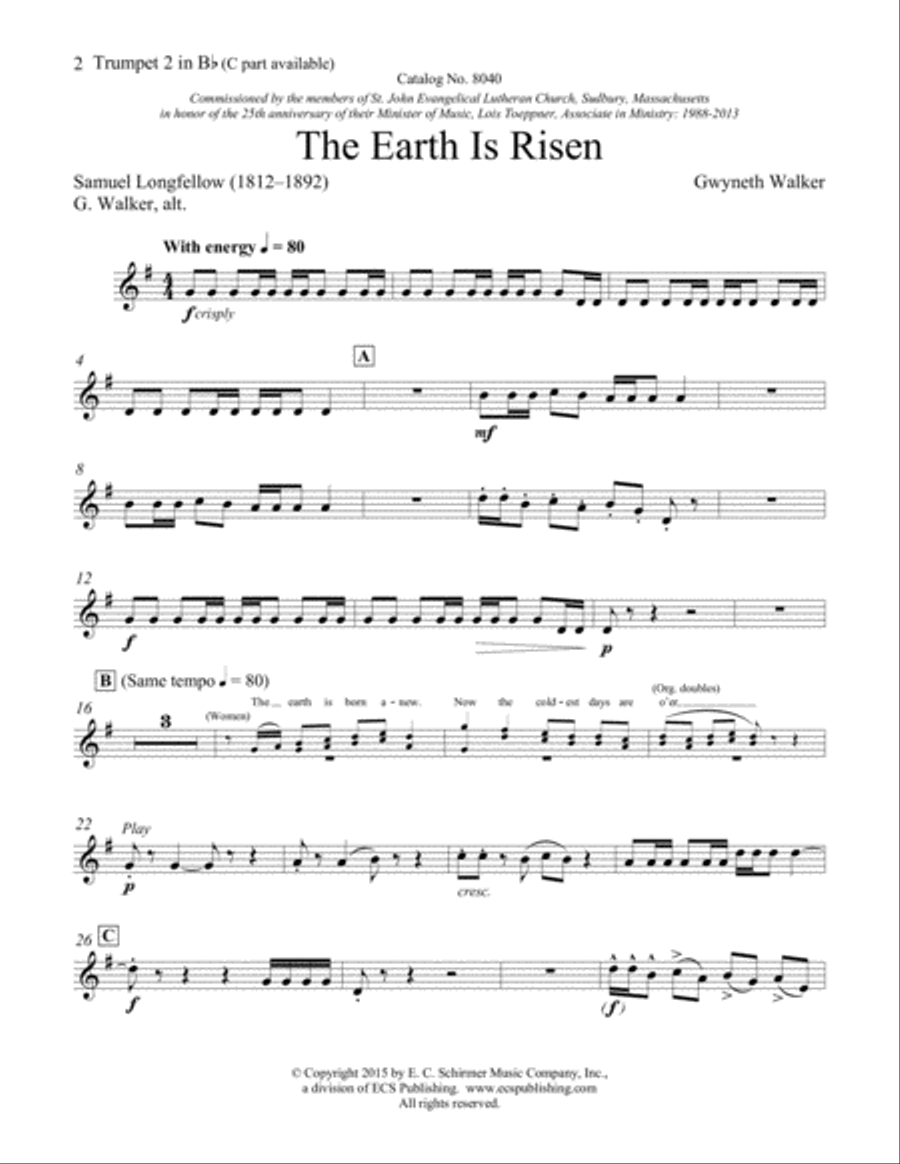 The Earth Is Risen Choir scores gallery preview page 5