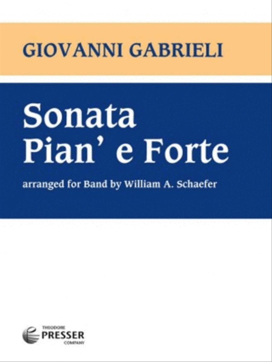 Sonata Pian' E Forte Sonata Pian' E Forte Concert Band scores gallery preview page 1