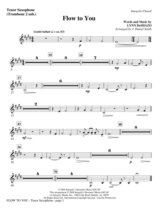 Flow To You - Bass Clarinet (Trombone 3 sub)