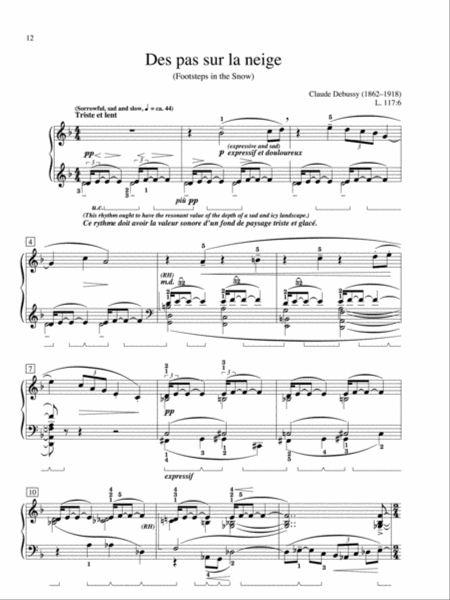 Debussy: Selected Preludes (from Books 1 and 2) Piano Solo scores gallery preview page 3