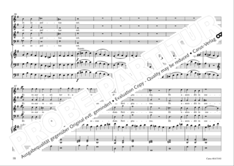 Mass in G Major 4-Part scores gallery preview page 21