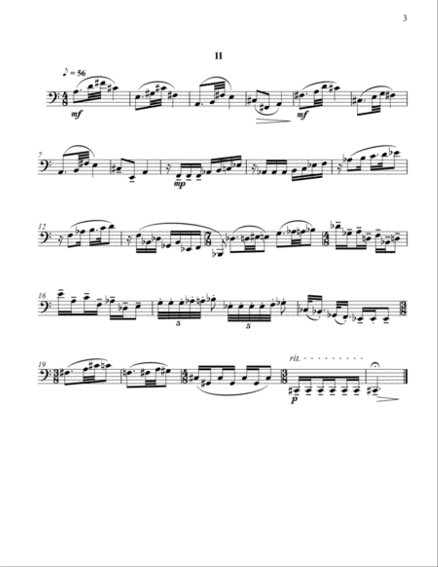[Blank] Interacting Patterns Bassoon Solo scores gallery preview page 5