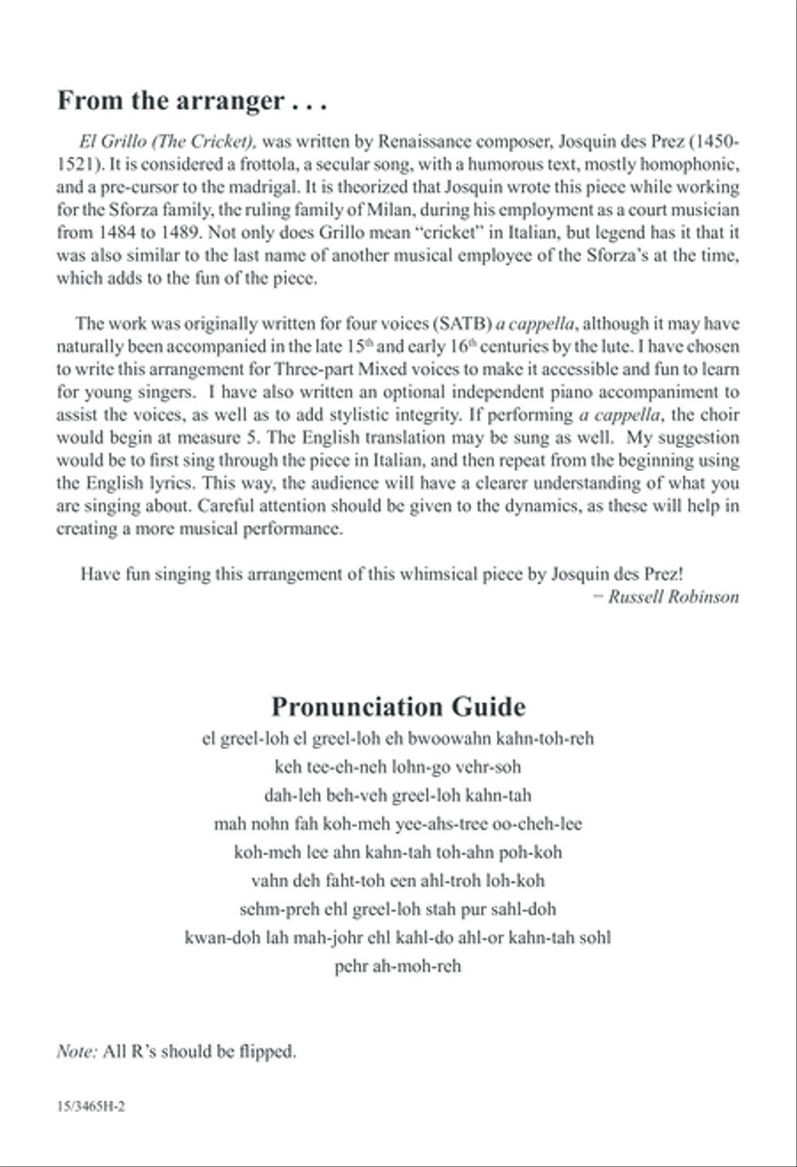 El Grillo 3-Part scores gallery preview page 2