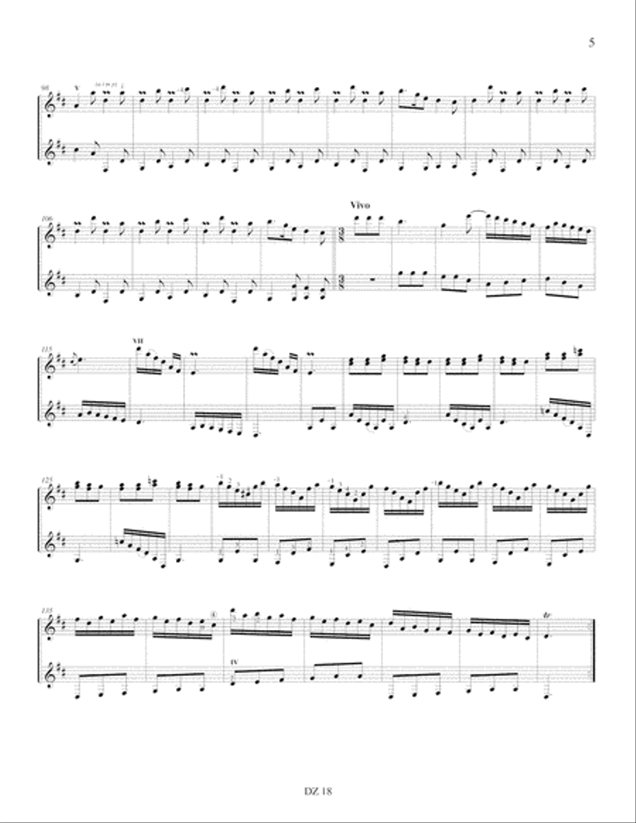 Musique baroque pour deux guitares Classical Guitar scores gallery preview page 5