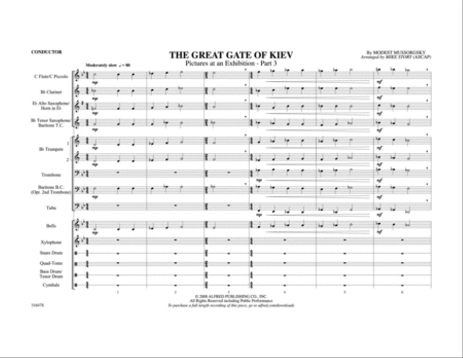 The Great Gate of Kiev Marching Band scores gallery preview page 2