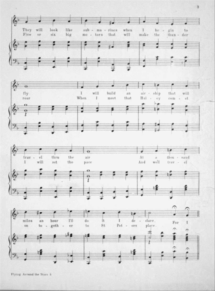 Flying Around the Stars Voice Solo scores gallery preview page 3