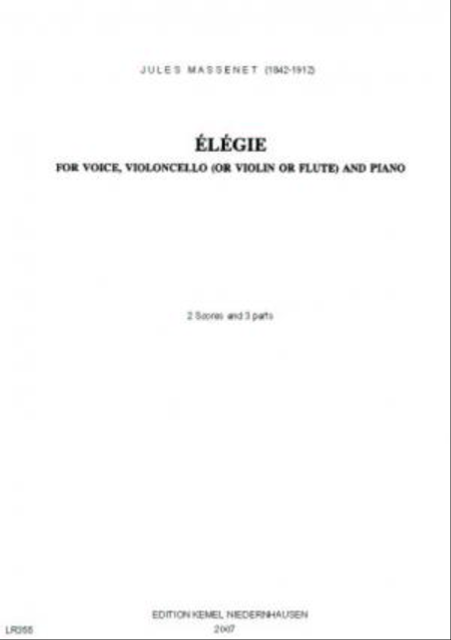 Elegie Flute scores gallery preview page 1