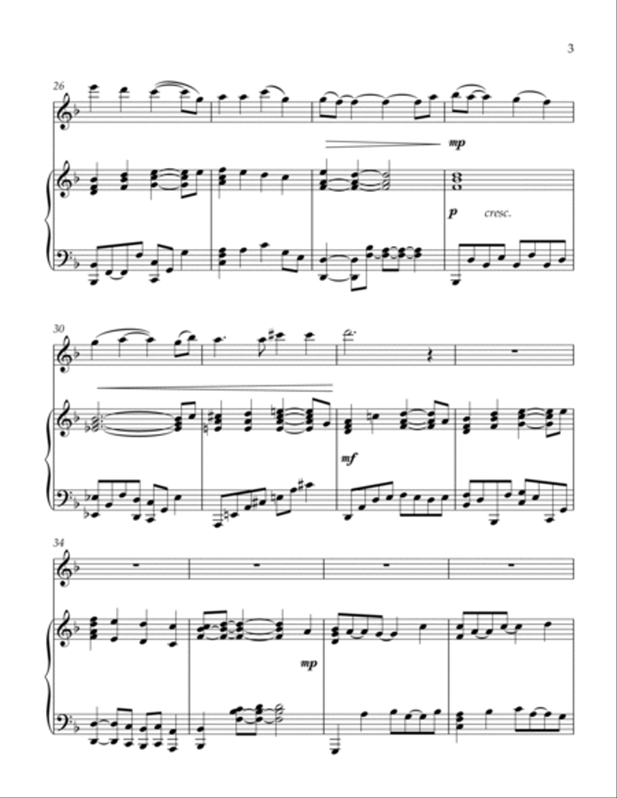 Mary, Did You Know? Violin Solo scores gallery preview page 3