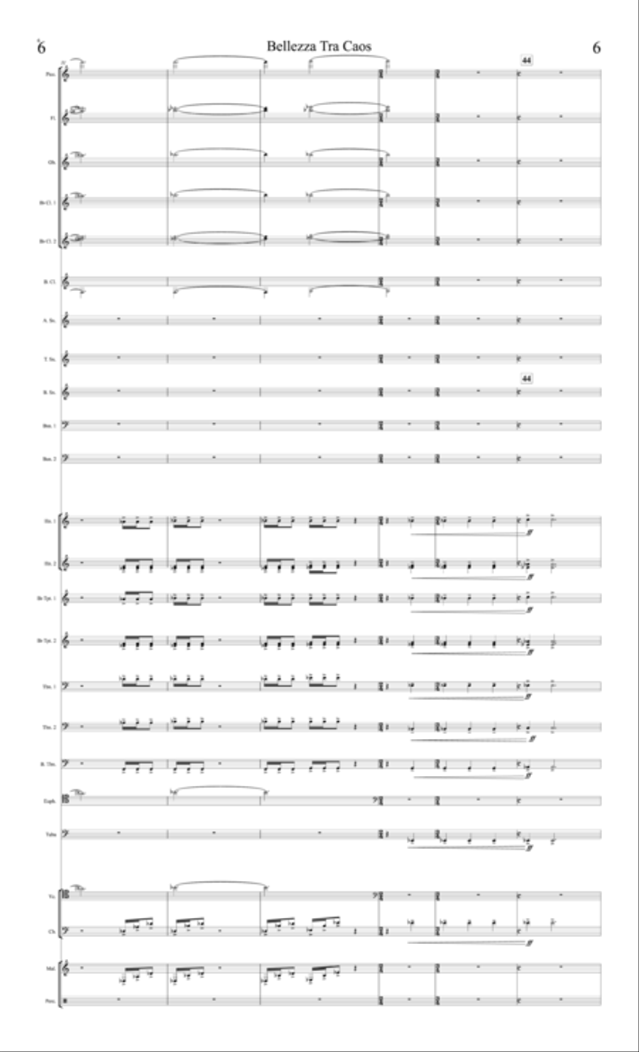 Bellezza Tra Caos Bellezza Tra Caos Concert Band scores gallery preview page 6