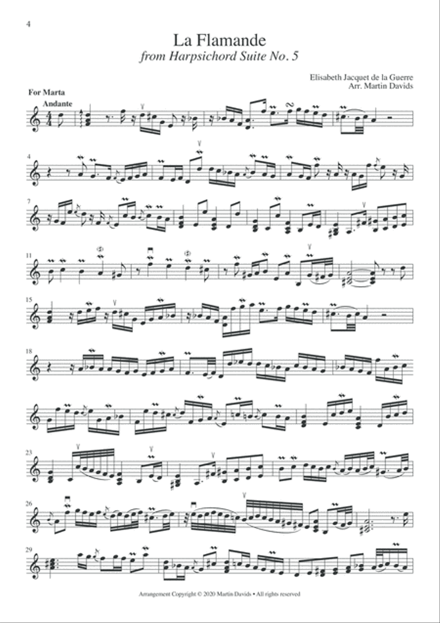 French Duos, Volume 2, violin part String Duet scores gallery preview page 4